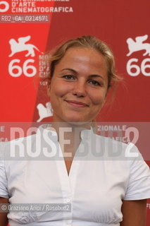Italy, Venice - September 10th, 2009.66th VENICE INTERNATIONAL FILM FESTIVAL - FILM: LA DOPPIA ORA. THE SCREENWRITER LUDOVICA RAMPOLDI.