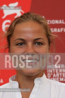Italy, Venice - September 10th, 2009.66th VENICE INTERNATIONAL FILM FESTIVAL - FILM: LA DOPPIA ORA. THE SCREENWRITER LUDOVICA RAMPOLDI.