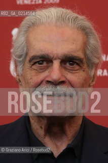 Italy, Venice - September 10th, 2009.66th VENICE INTERNATIONAL FILM FESTIVAL - FILM: AL MOSAFER. THE ACTOR OMAR SHARIF
