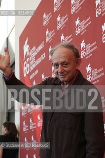 Italy, Venice - September 11th, 2009.66th VENICE INTERNATIONAL FILM FESTIVAL - THE DIRECTOR FREDERICK WISEMAN