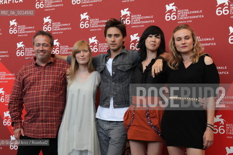 Italy, Venice - September 10th, 2009.66th VENICE INTERNATIONAL FILM FESTIVAL - FILM: MR. NOBODY. THE DIRECTOR AND SCREEN WRITER JACO VAN DORMAEL, THE ACTOR JARED LETO AND ACTRESSES DIANE KRUGER, SARAH POLLEY AND LINH-DAN PHAM