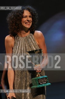 Italy, Venice - September 12th, 2009.66th VENICE INTERNATIONAL FILM FESTIVAL - CLOSING CEREMONY  - COPPA VOLPI FOR BEST ACTRESS TO KSENIA RAPPOPORT