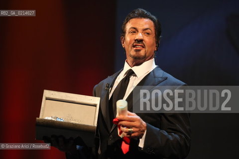 Italy, Venice - September 12th, 2009.66th VENICE INTERNATIONAL FILM FESTIVAL - CLOSING CEREMONY - JAEGER-LECOULTRE GLORY TO THE FILMMAKER AWARD TO SYLVESTER STALLONE..