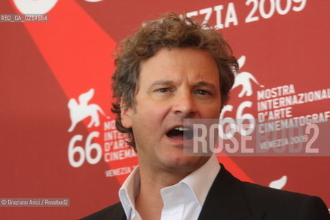 Italy, Venice - September 10th, 2009.66th VENICE INTERNATIONAL FILM FESTIVAL - FILM: A SINGLE MAN. THE ACTOR COLIN FIRTH