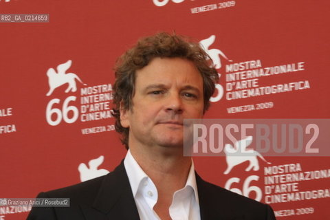 Italy, Venice - September 10th, 2009.66th VENICE INTERNATIONAL FILM FESTIVAL - FILM: A SINGLE MAN. THE ACTOR COLIN FIRTH