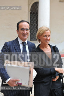 VENEZIA 5/09/09 - PREMIO CAMPIELLO 2009 THE PRESIDENT OF CAMPIELLO PRIZE AND PRESIDENT OF INDUSTRIAL COMITEE OF VENETO (CONFINDUSTRIA) ANDREA TOMAT WITH HIS WIFE ©Graziano Arici/Rosebud2 INDUSTRIALE LETTERATURA