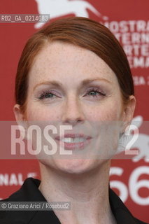 Italy, Venice - September 10th, 2009.66th VENICE INTERNATIONAL FILM FESTIVAL - FILM: A SINGLE MAN. THE ACTRESS JULIANNE MOORE