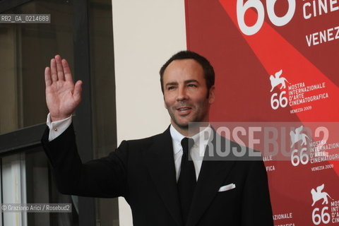 Italy, Venice - September 10th, 2009.66th VENICE INTERNATIONAL FILM FESTIVAL - FILM: A SINGLE MAN. THE DIRECTOR TOM FORD.
