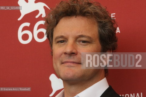 Italy, Venice - September 10th, 2009.66th VENICE INTERNATIONAL FILM FESTIVAL - FILM: A SINGLE MAN. THE ACTOR COLIN FIRTH