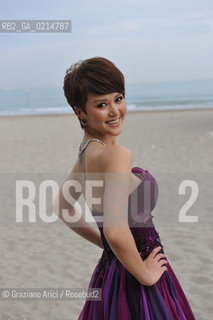 Italy, Venice - September 12th, 2009.66th VENICE INTERNATIONAL FILM FESTIVAL - FILM: CHENGDU, WO AI NI (CHENGDU, I LOVE YOU). THE ACTRESS TAN WEIWEI.. ©Graziano Arici/Rosebud2