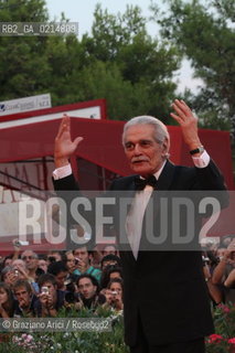 Italy, Venice - September 12th, 2009.66th VENICE INTERNATIONAL FILM FESTIVAL - RED CARPET OFFICIAL AWARDS - THE ACTOR OMAR SHARIF