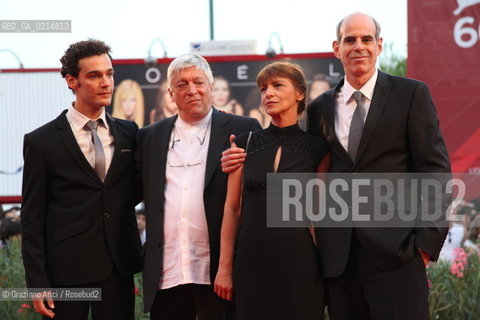Italy, Venice - September 12th, 2009.66th VENICE INTERNATIONAL FILM FESTIVAL - CLOSING CEREMONY - RED CARPET OFFICIAL AWARDS - THE DIRECTOR OF LEBANON SAMUEL MAOZ (RIGHT) WITH THE CAST