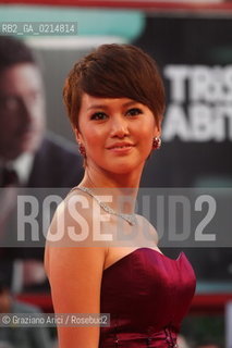 Italy, Venice - September 12th, 2009.66th VENICE INTERNATIONAL FILM FESTIVAL - CLOSING CEREMONY - RED CARPET OFFICIAL AWARDS - THE ACTRESS TAN WEIWEI FILM I LOVE YOU