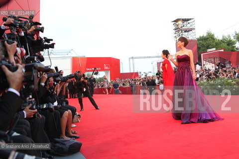 Italy, Venice - September 12th, 2009.66th VENICE INTERNATIONAL FILM FESTIVAL - CLOSING CEREMONY - RED CARPET OFFICIAL AWARDS - THE ACTRESSES TAN WEIWEI (RIGHT) AND WU ANYA