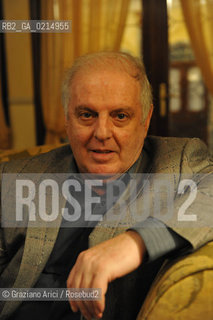 Venice - december, 11th 2009 - The conductor and pianist Daniel Barenboim in Venice for the Prize A life in the Music ©Graziano Arici/Rosebud2