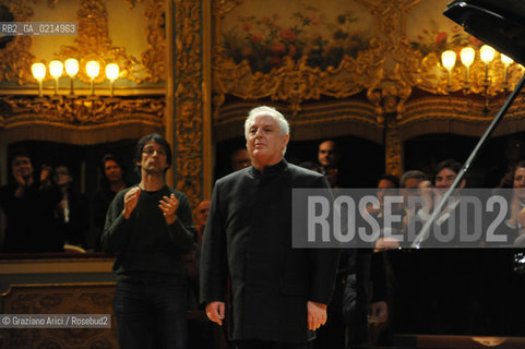Venice - december, 12th 2009 - The conductor and pianist Daniel Barenboim in concert in the Gran Teaatro La Fenice of Venice and where receives the Prize A life in the Music ©Graziano Arici/Rosebud2