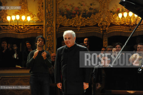 Venice - december, 12th 2009 - The conductor and pianist Daniel Barenboim in concert in the Gran Teaatro La Fenice of Venice and where receives the Prize A life in the Music ©Graziano Arici/Rosebud2