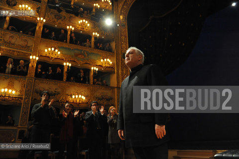 Venice - december, 12th 2009 - The conductor and pianist Daniel Barenboim in concert in the Gran Teaatro La Fenice of Venice and where receives the Prize A life in the Music ©Graziano Arici/Rosebud2