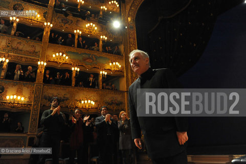 Venice - december, 12th 2009 - The conductor and pianist Daniel Barenboim in concert in the Gran Teaatro La Fenice of Venice and where receives the Prize A life in the Music ©Graziano Arici/Rosebud2