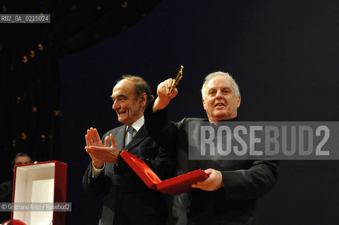 Venice - december, 12th 2009 - The conductor and pianist Daniel Barenboim in concert in the Gran Teaatro La Fenice of Venice and where receives the Prize A life in the Music ©Graziano Arici/Rosebud2