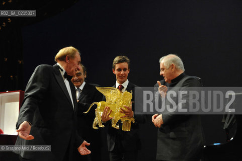 Venice - december, 12th 2009 - The conductor and pianist Daniel Barenboim in concert in the Gran Teaatro La Fenice of Venice and where receives the Prize A life in the Music ©Graziano Arici/Rosebud2
