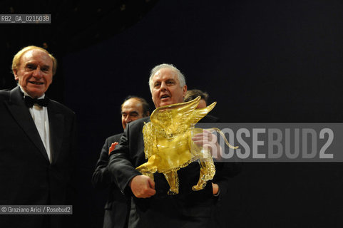 Venice - december, 12th 2009 - The conductor and pianist Daniel Barenboim in concert in the Gran Teaatro La Fenice of Venice and where receives the Prize A life in the Music ©Graziano Arici/Rosebud2