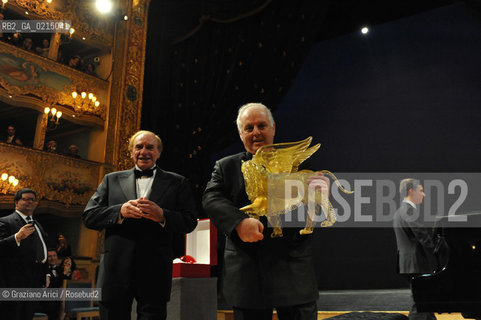 Venice - december, 12th 2009 - The conductor and pianist Daniel Barenboim in concert in the Gran Teaatro La Fenice of Venice and where receives the Prize A life in the Music ©Graziano Arici/Rosebud2