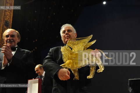 Venice - december, 12th 2009 - The conductor and pianist Daniel Barenboim in concert in the Gran Teaatro La Fenice of Venice and where receives the Prize A life in the Music ©Graziano Arici/Rosebud2