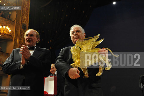 Venice - december, 12th 2009 - The conductor and pianist Daniel Barenboim in concert in the Gran Teaatro La Fenice of Venice and where receives the Prize A life in the Music ©Graziano Arici/Rosebud2