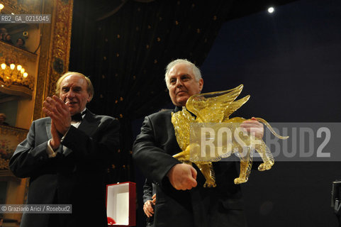 Venice - december, 12th 2009 - The conductor and pianist Daniel Barenboim in concert in the Gran Teaatro La Fenice of Venice and where receives the Prize A life in the Music ©Graziano Arici/Rosebud2