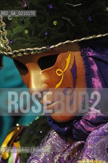 Venice7 februry 2010 - Carnival in St.Marks Square in Venice ©Graziano Arici/Rosebud2 carnevale maschera