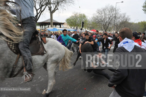 Arles (France - Provence - Provenza) 8/09 -Feria de Paques  horses and bulls ©Graziano Arici/Rosebud2 geo cavallo toro