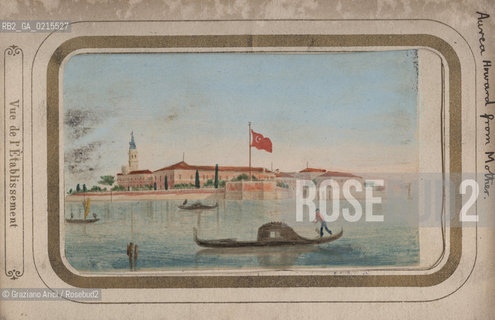 -VENEZIA, ISOLA DI SAN LAZZARO DEGLI ARMENI, SENZA DATA. STAMPA ALLALBUMINA COLORATA A MANO INCOLLATA SU CARTONCINO, DALL ALBUM: COSTUMES DE L EGLISE ARMENIENNE, CM 11,6X7,6  ©ARCHIVIO Graziano Arici/Rosebud2  POSATA IN STUDIO, MESTIERI, FOTOANTICHE.-VENICE, SAN LAZZARO ARMENI S  ISLAND, UNDATED. ALBUMEN PHOTOGRAPH HAND COLORED MOUNTED ON CARDBOARD, FROM THE ALBUM: COSTUMES DE L EGLISE ARMENIENNE,  CM 11,6X7,6 ©Graziano Arici / rosebud2