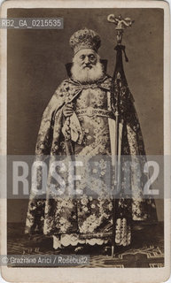 -VENEZIA, VESCOVO ARMENO DEL CONVENTO DI SAN LAZZARO, SENZA DATA. STAMPA ALLALBUMINA INCOLLATA SU CARTONCINO, CM 6X10,1  ©ARCHIVIO Graziano Arici/Rosebud2  POSATA IN STUDIO, MESTIERI, FOTOANTICHE.-VENICE, ARMENIAN BISHOP OF THE CONVENT OF SAN LAZZARO, UNDATED. ALBUMEN PHOTOGRAPH MOUNTED ON CARDBOARD, CM 6X10,1 ©Graziano Arici / rosebud2