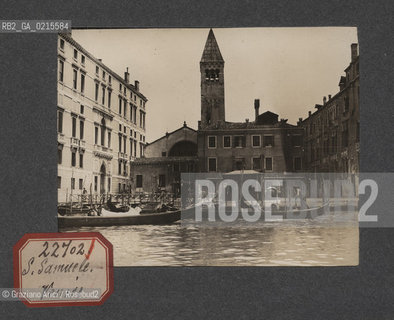 -VENEZIA, SAN SAMUELE, SENZA DATA. STAMPA ALLALBUMINA  INCOLLATA SU CARTONCINO, CM 11,3X9  ©ARCHIVIO Graziano Arici/Rosebud2   FOTOANTICHE.-VENICE, ST. SAMUELE, UNDATED. ALBUMEN PHOTOGRAPH MOUNTED ON CARDBOARD, CM 11,3X9 ©Graziano Arici / rosebud2