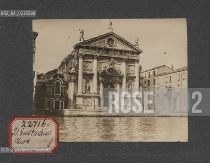 -VENEZIA, CHIESA DI SAN EUSTACCHIO, S.STAE, SENZA DATA. STAMPA ALLALBUMINA INCOLLATA SU CARTONCINO, CM 11,3X9 ©ARCHIVIO Graziano Arici/Rosebud2   FOTOANTICHE.-VENICE, ST. EUSTACHIUS CHURCH, UNDATED. ALBUMEN PHOTOGRAPH MOUNTED ON CARDBOARD, CM 11,3X9 ©Graziano Arici / rosebud2