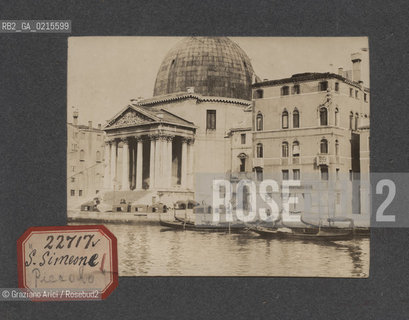 -VENEZIA, SAN SIMEONE PICCOLO, SENZA DATA. STAMPA ALLALBUMINA INCOLLATA SU CARTONCINO, CM 11,3X9 ©ARCHIVIO Graziano Arici/Rosebud2   FOTOANTICHE.-VENICE, LITTLE ST. SIMEON, UNDATED. ALBUMEN PHOTOGRAPH MOUNTED ON CARDBOARD, CM 11,3X9 ©Graziano Arici / rosebud2