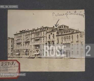 -VENEZIA, PALAZZO CONTARINI, SENZA DATA. STAMPA ALLALBUMINA INCOLLATA SU CARTONCINO, CM 11,3X9 ©ARCHIVIO Graziano Arici/Rosebud2   FOTOANTICHE.-VENICE, CONTARINI PALACE, UNDATED. ALBUMEN PHOTOGRAPH MOUNTED ON CARDBOARD, CM 11,3X9 ©Graziano Arici / rosebud2