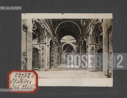 -ROMA, CHIESA DI SAN PIETRO, STAMPA ALLALBUMINA INCOLLATA SU CARTONCINO, CM 11,3X9 ©ARCHIVIO Graziano Arici/Rosebud2  FOTOANTICHE.-ROME, ST. PETER CHURCH, UNDATED. ALBUMEN PHOTOGRAPH MOUNTED ON CARDBOARD, CM 11,3X9 ©Graziano Arici/Rosebud2 