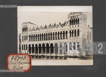 -VENEZIA, MUSEO CIVICO FONTEGO DEI TURCHI , SENZA DATA. STAMPA ALLALBUMINA INCOLLATA SU CARTONCINO, CM 11,3X9 ©ARCHIVIO Graziano Arici/Rosebud2  , FOTOANTICHE.-VENICE, CIVIC MUSEUM, UNDATED. ALBUMEN PHOTOGRAPH MOUNTED ON CARDBOARD, CM 11,3X9 ©Graziano Arici/Rosebud2 
