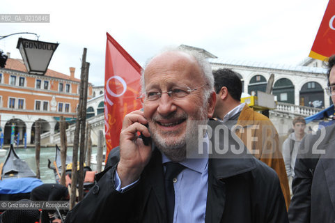 Venice 30/3/10 - Local council elections for the Mayor of Venice : The new elected Mayor Giorgio Orsoni sindaco politica ©Graziano Arici/Rosebud2
