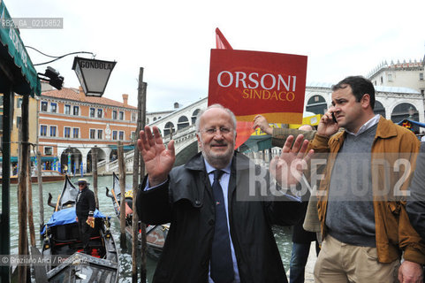 Venice 30/3/10 - Local council elections for the Mayor of Venice : The new elected Mayor Giorgio Orsoni sindaco politica ©Graziano Arici/Rosebud2