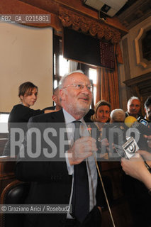 Venice 30/3/10 - Local council elections for the Mayor of Venice : The new elected Mayor Giorgio Orsoni sindaco politica ©Graziano Arici/Rosebud2