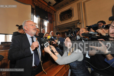 Venice 30/3/10 - Local council elections for the Mayor of Venice : The new elected Mayor Giorgio Orsoni sindaco politica ©Graziano Arici/Rosebud2
