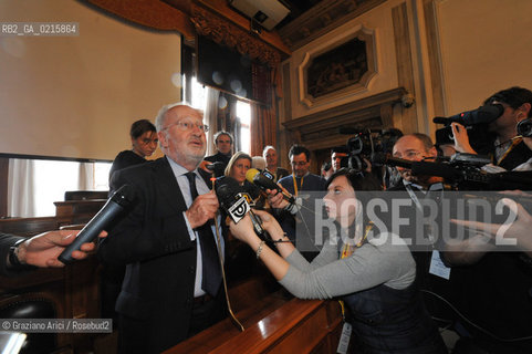 Venice 30/3/10 - Local council elections for the Mayor of Venice : The new elected Mayor Giorgio Orsoni sindaco politica ©Graziano Arici/Rosebud2