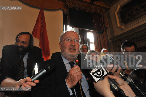 Venice 30/3/10 - Local council elections for the Mayor of Venice : The new elected Mayor Giorgio Orsoni sindaco politica ©Graziano Arici/Rosebud2