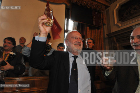 Venice 30/3/10 - Local council elections for the Mayor of Venice : The new elected Mayor Giorgio Orsoni sindaco politica ©Graziano Arici/Rosebud2
