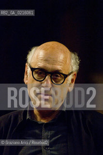 Venice 13/5/10 - The composer and pianist Michael Nyman in concert in Frari Church in Venice, in front of the well-known Tizianòs painting Assunta musica pianista ©Graziano Arici/Rosebud2
