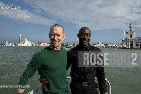 VENICE 4/6/10 - The dancer and choreograph William Forsythe Golden Lion for Lifetime Achievement with the dancer and Director of Biennale Danza Ismael Ivo danza balletto Leone dOro alla Carriera ©Graziano Arici/Rosebud2