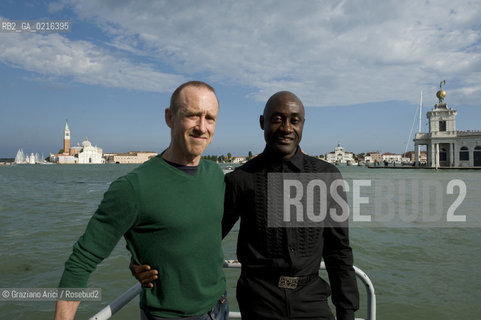 VENICE 4/6/10 - The dancer and choreograph William Forsythe Golden Lion for Lifetime Achievement with the dancer and Director of Biennale Danza Ismael Ivo danza balletto Leone dOro alla Carriera ©Graziano Arici/Rosebud2